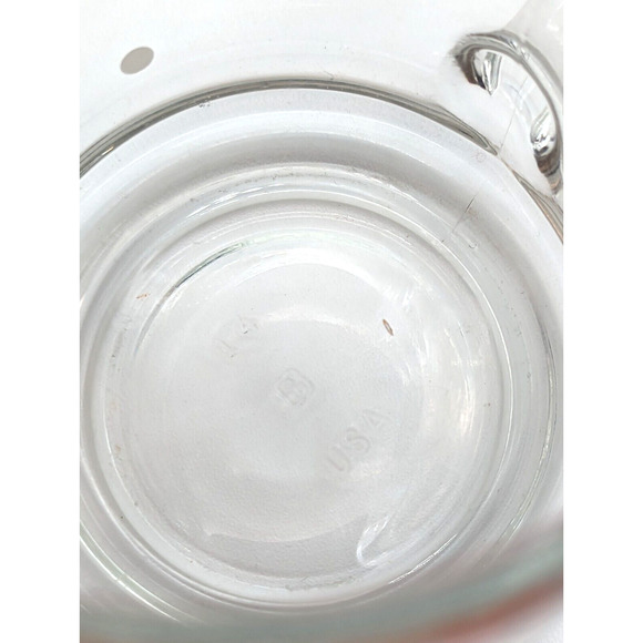 Anchor Hocking Disney Mickey and Minnie Mouse Clear Glass Mug Coffee Cup Vintage - Picture 13 of 13